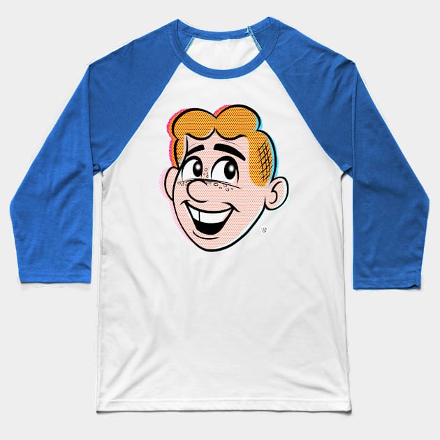 PopArchie Baseball T-Shirt by UzzyWorks